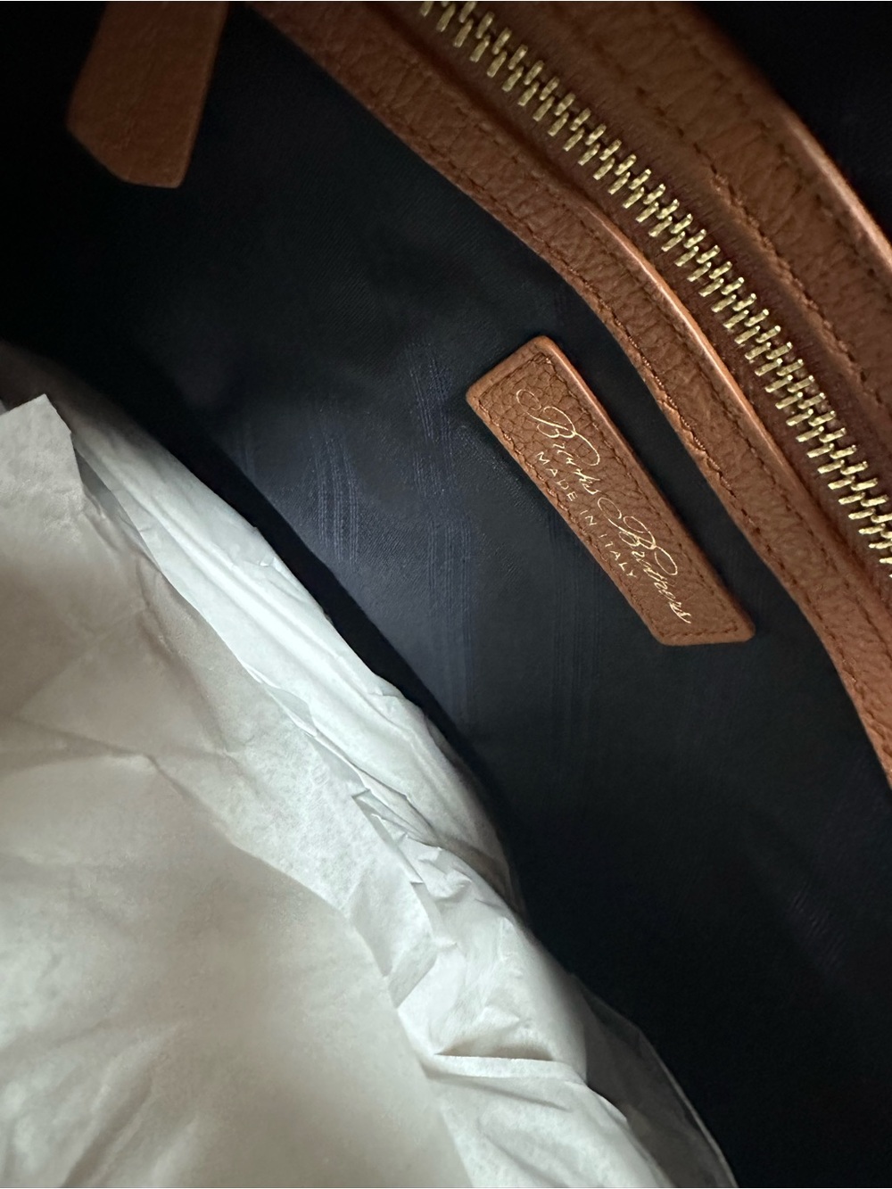 Brooks Brothers Made in Italy Shoulder Tote – NWT - Picture 3 of 10